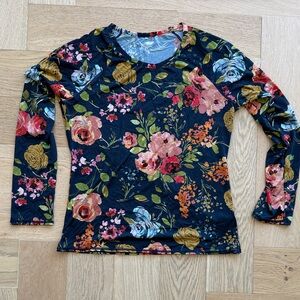 Garnet Hill Sunshirt -  Floral Long Sleeve - NWOT